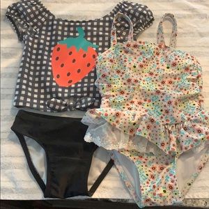 Two 2T cat and jack girls swimsuits